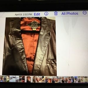 Leather coat